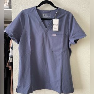 Figs Space Navy Slim Catarina - One-Pocket Scrub Top - M / Space Navy